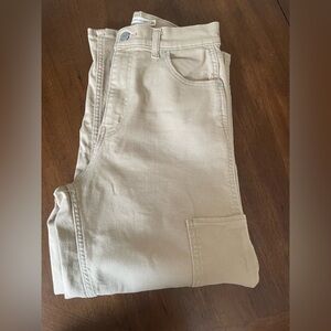 Levi’s High waisted cargo utility wide leg crop pants